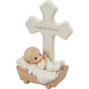 Precious Moments Cradled in His Love Cross
