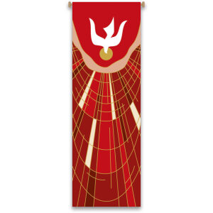 Red Holy Spirit Banner