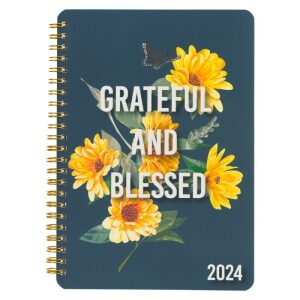 Grateful and Blessed: 2024 Wirebound Weekly Planner
