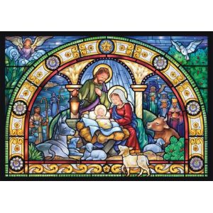 Advent Calendar – Stained Glass Holy Night