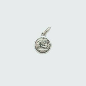 Baptism Medal Sterling Silver Small Round