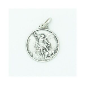 Saint Michael Medal Sterling Silver Round
