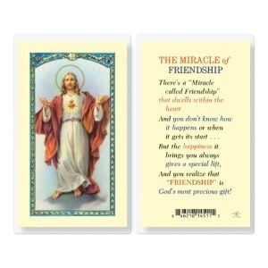 Miracle of Friendship Prayer Card