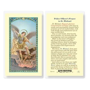 Police Officers Prayer St Michael Holy Card