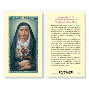 Holy Card Seven Sorrows of Mary