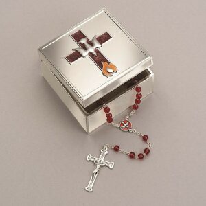 Confirmation Box Cross And Dove