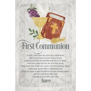 First Communion Prayer Plaque