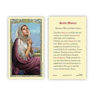 Holy Card Saint Monica