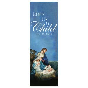 Banner Unto Us A Child is Born