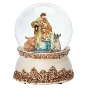 Water Globe Musical Holy Family