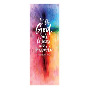 With God All Things Are Possible Banner