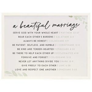 Beautiful Marriage Plaque