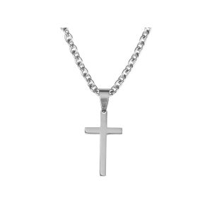 Necklace Thin Box Cross Stainless Steel