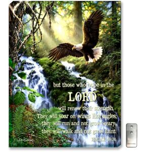 Canvas Eagles Flight Scripture