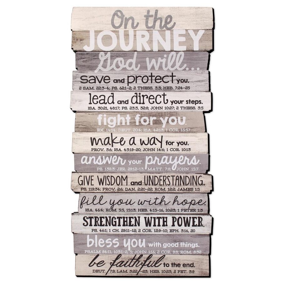 On The Journey Wall Plaque