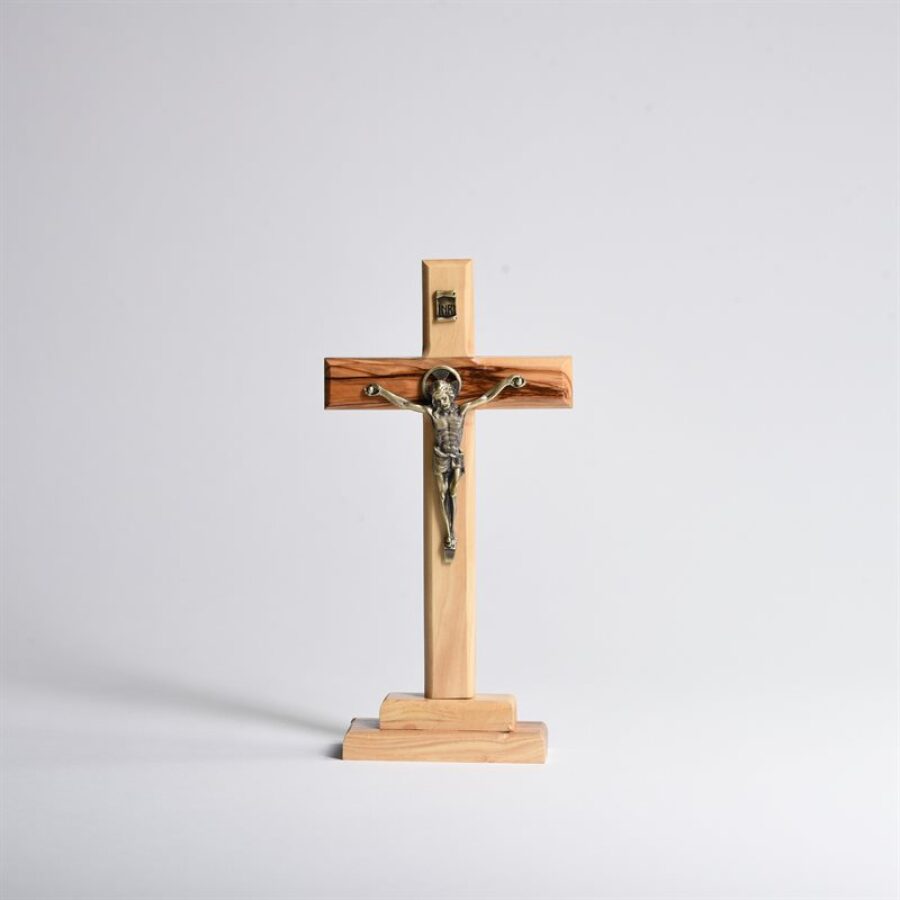 Crucifix Standing Bronze 7"