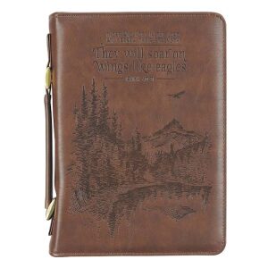 Bible Cover Wings Like Eagles LG